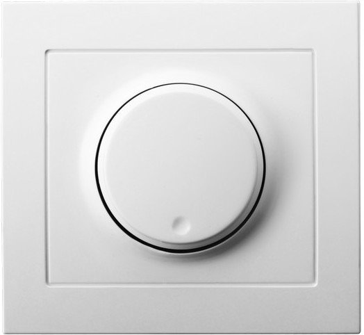 Ospel Kier Ściemniacz przyciskowo-obrotowy 10A/250~, IP20 Biały - ŁP-8W/00