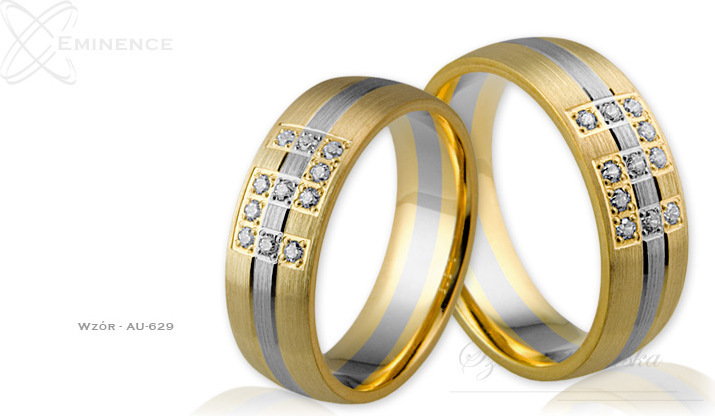 Eminence Obrączki ślubne - wzór Au-629