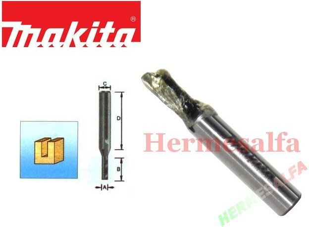 MAKITA FREZ DO DREWNA PROSTY (1 ROWEK) 8mm D-10023 szerokość ostrza 5mm