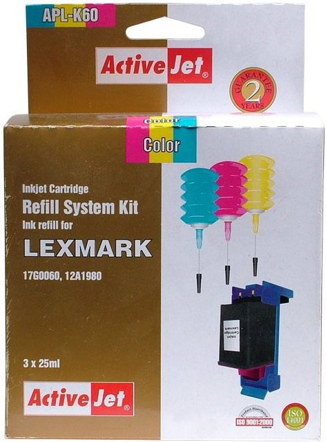 ActiveJet APL-K60 aplikator 3x25ml Lexmark Color EXPACJALE0019