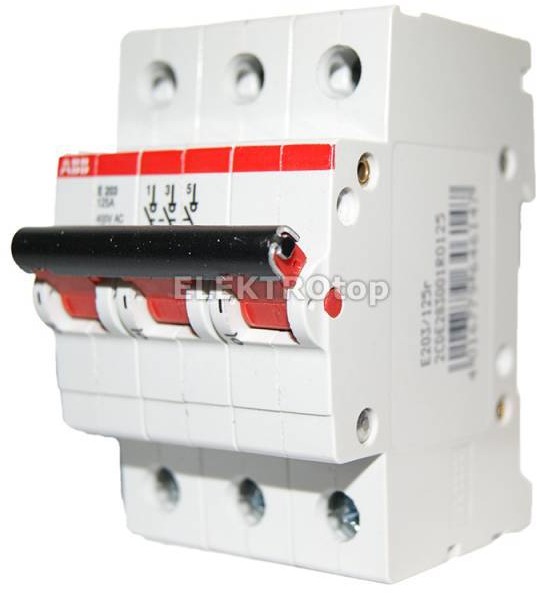 ABB Rozłącznik izolacyjny E203/125A rd 2CDE283001R0125