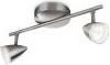 Philips listwa sufitowa MAPLE 2x3W LED - Nikiel (53212/17/16) -