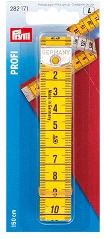 Prym miarka krawiecki, skala do 150 cm, metalowe końcówki PRYM_282171