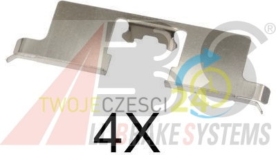 A.B.S. Zestaw akcesoriów, klocki hamulcowe 1745Q