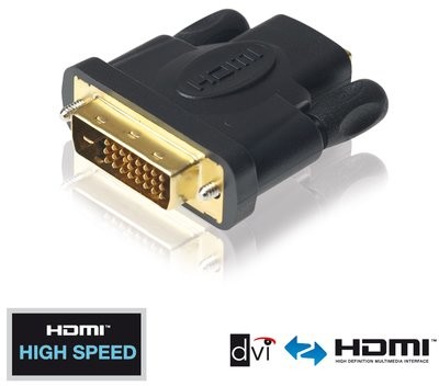 Purelink PI010 adapter wtyczka DVI-D (18+1) na gniazdo HDMI-A (19-pin) PI010
