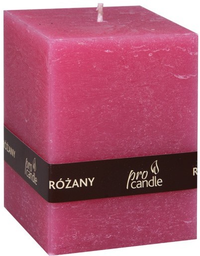 Pro Candle wieca zapachowa ProCandle 736011 / prostopadłościan / różany