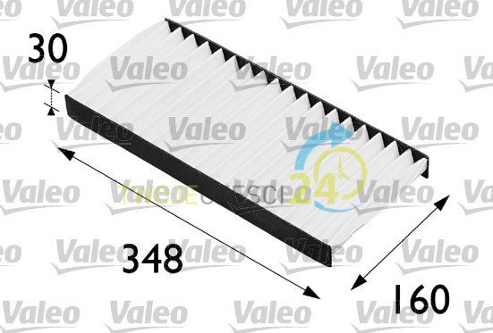 VALEO Filtr, przewietrzanie przestrzeni pasażerskiej 698487