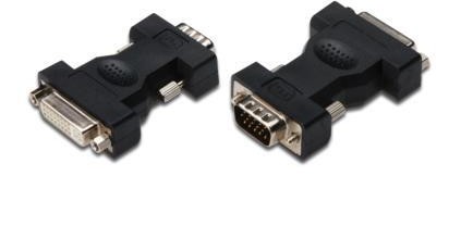 Assmann ASM Adapter DVI-I DualLink Typ DVI-I (24+5)/DSUB15 Ż/M czarny AK-320505-000-S