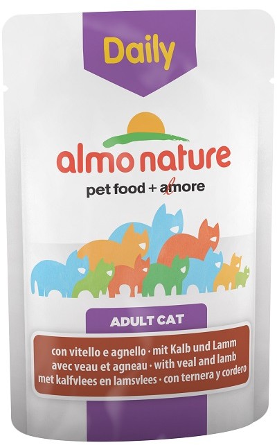 Almo Nature Daily Menu Cielęcina Z Jagnięciną - Saszetka 70G