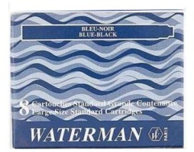 Waterman Nabój niebiesko-czarny 8 sztuk TI115-11