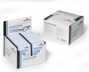 Durable Ściereczki do okularów 50 par 100 sztuk