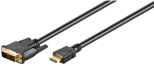 Wentronic Wtyczka HDMI 19-biegunowa do wtyczki DVI-D 18 + 1-biegunowych złota próby  2.0 m 7300085