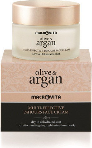 Macrovita ARGAN & OLIVE MULTI-EFFECTIVE 24-godzinny Krem do cery suchej lub odwodnionej 50ml