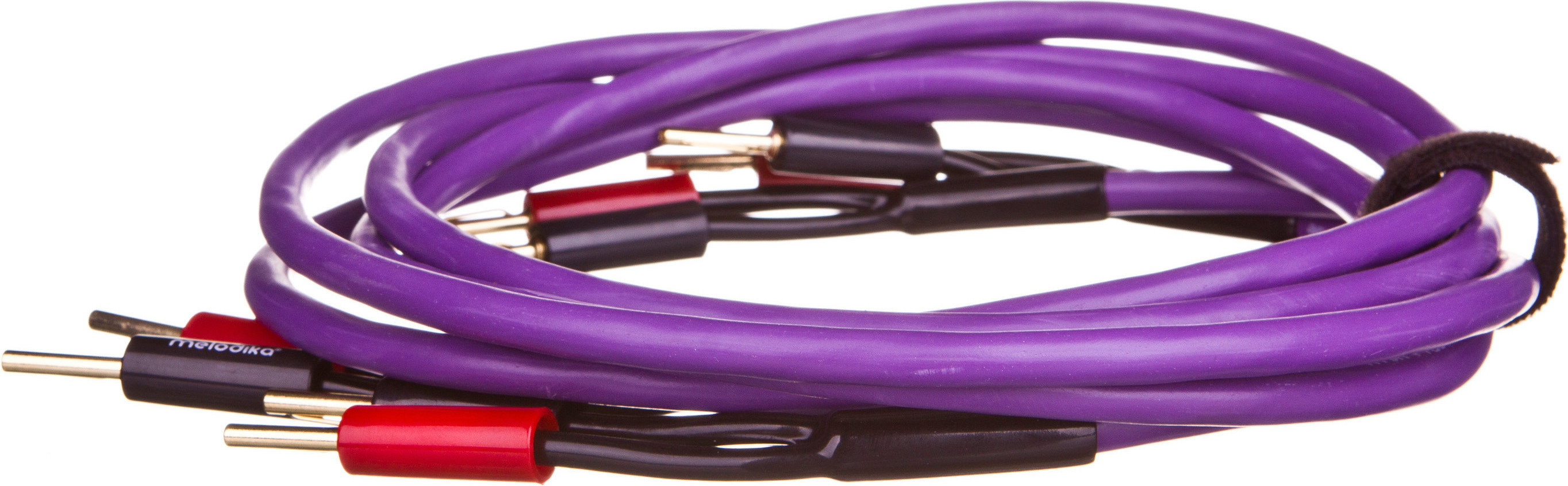 Melodika Kabel głośnikowy z wtykami 2x4 - 2m, Purple Rain, (MDSC4020)