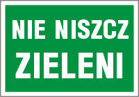 Pn. AW015 Nie niszcz zieleni