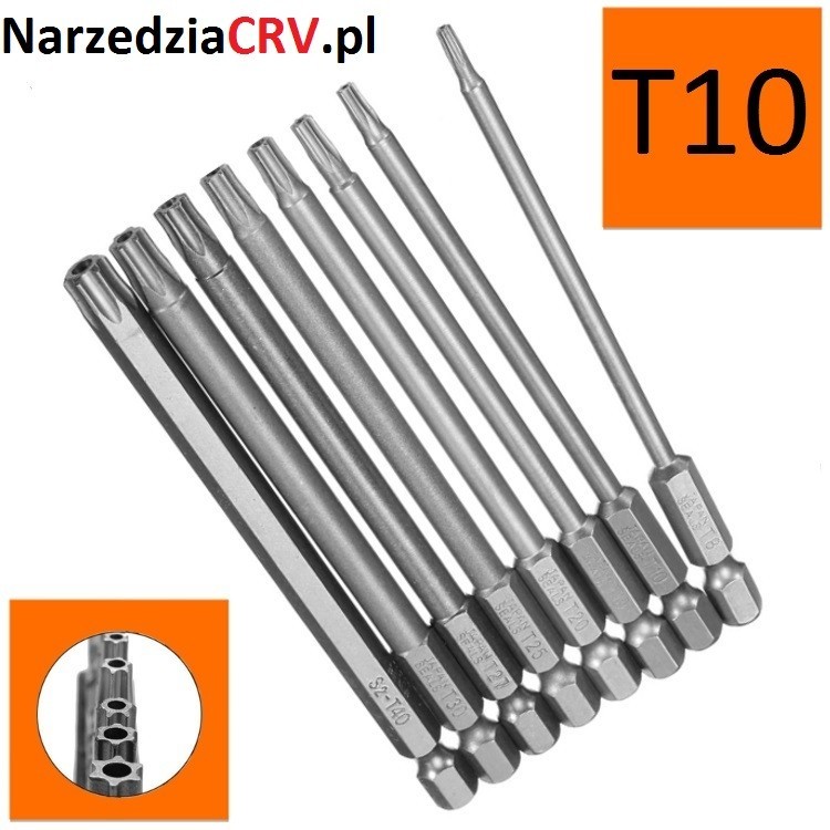 Bity długie Torx T8x100mm