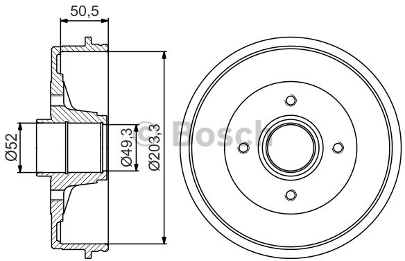 BOSCH Bęben hamulcowy, 0 986 477 197 - Bezpłatny zwrot do 30 dni, największy wybór produktów. 0986477197