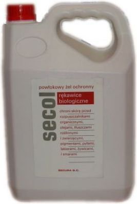SECURA Powłokowy żel ochronny SECOL Niewidzialne rękawice 5 kg