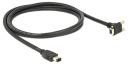 Delock FireWire 9-pinowe męski kątowy 90 ze śrubkami / 6-pinowe męski2 m 83589