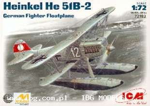 ICM He 51 B-2 German Fighter Floatplane 72192