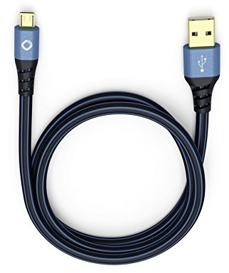 Oehlbach OEHLBACH d1 °C9330 Plus USB-A na USB Micro-B/niebieski z czarnym przewodem D1C9330