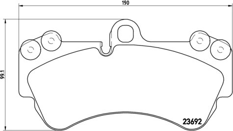 BREMBO Zestaw klocków hamulcowych, hamulce tarczowe P 85 069