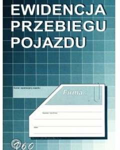 Michalczyk&Prokop Druk EWIDENCJA przebiegu pojazdu MP420
