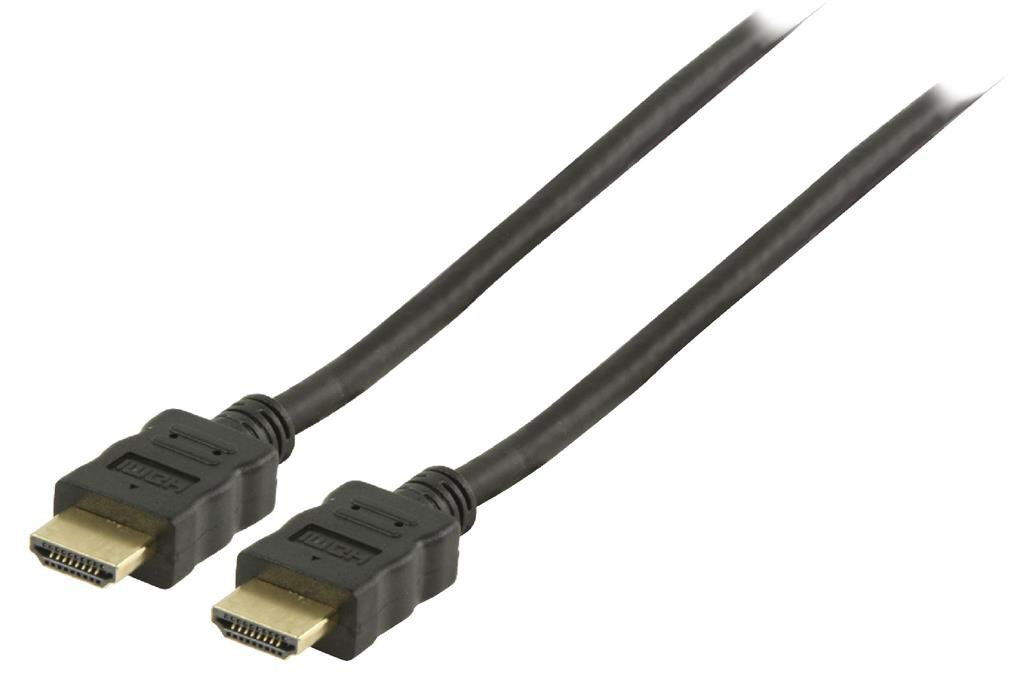 Valueline Kabel Nedis HDMI cable Ethernet 5m black high speed 3D 4K plug - VGVP3 (VGVP34000B50)