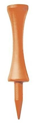 Longridge Golf Akcesoria Flou Reszierende Plastik Castle Tee 50 Mm, Pomarańczowy, (TEPCPS_Orange)