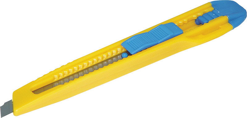 Donau Nóż biurowy 9mm, plastikowy, z blokadą, niebiesko-żółty 7945001-99