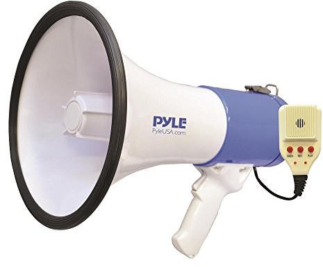 PYLE AUDIO INC Pyle megafon profesjonalny akumulator tryb Talk-in i wejście AUX do odtwarzaczy MP3 50 Watt, PMP59IR PMP59IR
