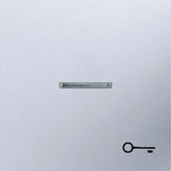 Jung Klawisz pojedynczy klucz podwietlany - LS Metal Finish Aluminium