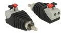 Delock Adapter Terminalblock 2Pin / RCA 65566
