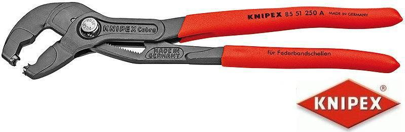 Knipex szczypce do opasek zaciskowych z taśmy sprężynowej (85 51 250 A)