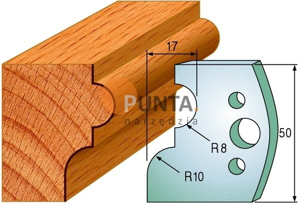 top CMT UTENSILI Art. 690.551 - NOŻE I OGRANICZNIKI 50 mm 691.551
