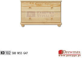 Drewmax Komoda sosnowa typ KD 102