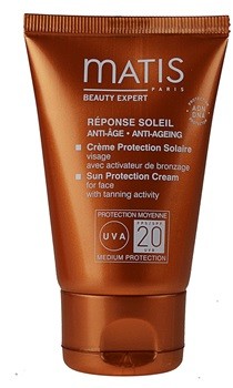 Matis Paris Réponse Soleil krem do opalania do twarzy SPF20+ Sun Protection Cream for Face with Tanning Activity 50ml