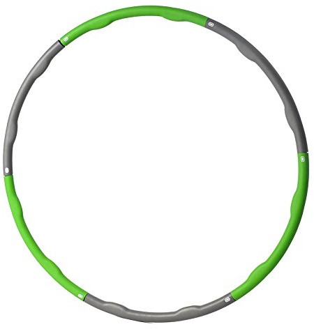 Schildkröt Fitness Fitness Hoop, (Green), Hupa-Hoop Power Ring, Grey