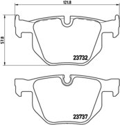 BREMBO Zestaw klocków hamulcowych, hamulce tarczowe P 06 033