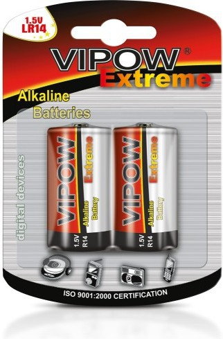 Vipow Baterie alkaliczne EXTREME LR14 2szt/bl