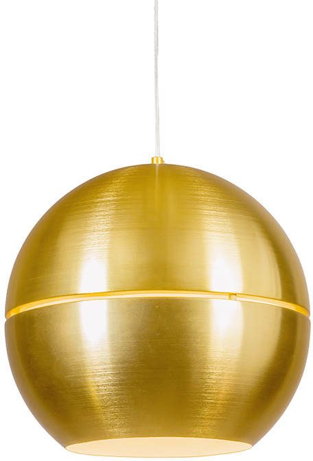 QAZQA Lampa wisząca retro złota 40 cm - Plasterek