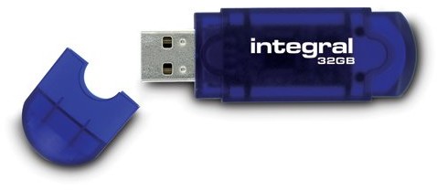 Integral USB-Stick EVO, niebieski 32 GB INFD32GBEVOBL