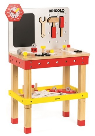 Janod Bricolo Stolik warsztatowy z 40 akcesoriami duży