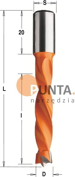 CMT UTENSILI WIERTŁA NIEPRZELOTOWE HM STANDARDOWE L=70 309.080.12