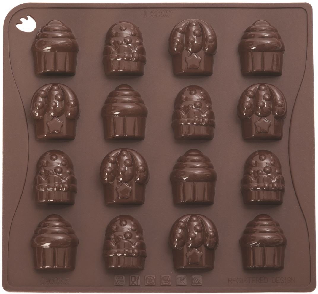 Pavoni Czekoladowe pralinki CUPCAKES 14 elementów CHOCO15S