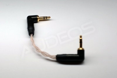Audeos Interkonekt, kabel mini jack-jack 3.5mm 10cm