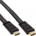 InLine Kabel HDMI UltraPłaski Kabel High Speed Kabel z Ethernet pozłacany czarny (17010F)