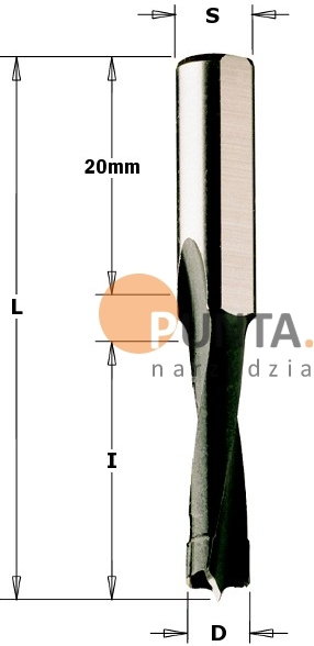 CMT UTENSILI WIERTŁA DO MASZYN MAFELLR I FREZAREK RĘCZNYCH 312 312.050.11