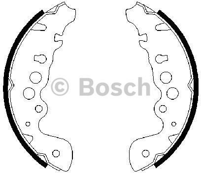 BOSCH Zesatw szczęk hamulcowych 0 986 487 616