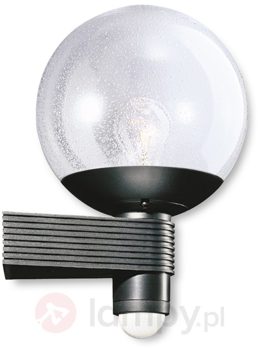 Steinel Stylowa zewnętrzna lampa ścienna L 400 S, czarna